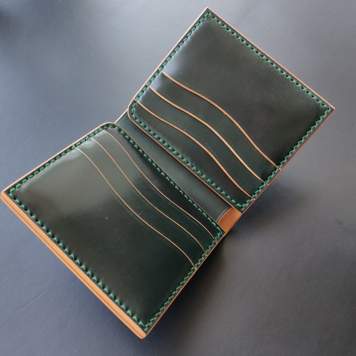 Rocado Shell Cordovan Wallet, Leather Bifold Wallet, Luxury Wallet