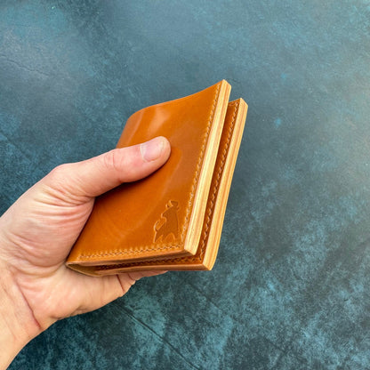 Rocado Shell Cordovan Wallet, Leather Bifold Wallet, Luxury Wallet