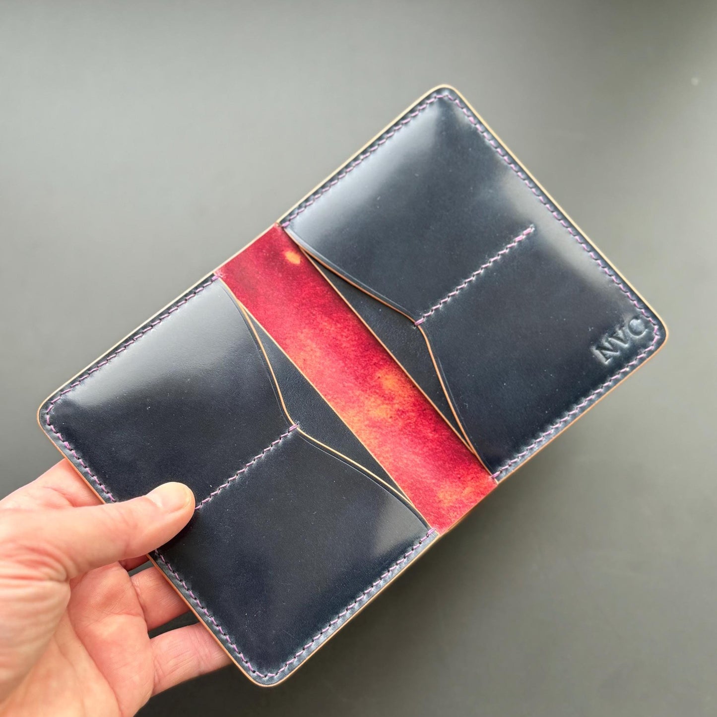 Rocado Shell Cordovan leather bifold wallet