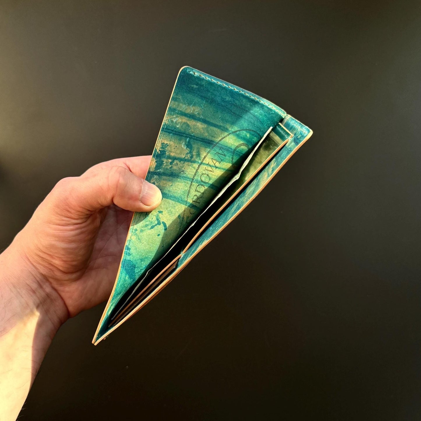 Rocado Shell Cordovan Handmade Minimalist long wallet