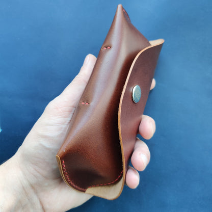 Handmade Glasses Case, Sunglasses Or Reading Glasses Case, Veg Tanned Leather Glasses Case Case For Glasses