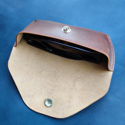 Handmade Glasses Case, Sunglasses Or Reading Glasses Case, Veg Tanned Leather Glasses Case Case For Glasses