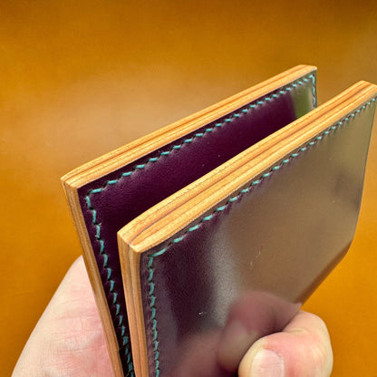 Rocado Shell Cordovan Wallet, Leather Bifold Wallet, Luxury Wallet