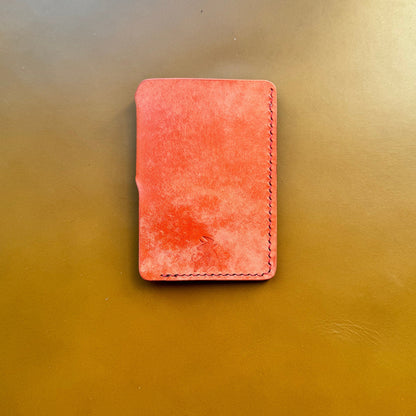 Leather Card Holder, Vegetable Tanned Pocket Mini Wallet, Minimalist Card Holder Case