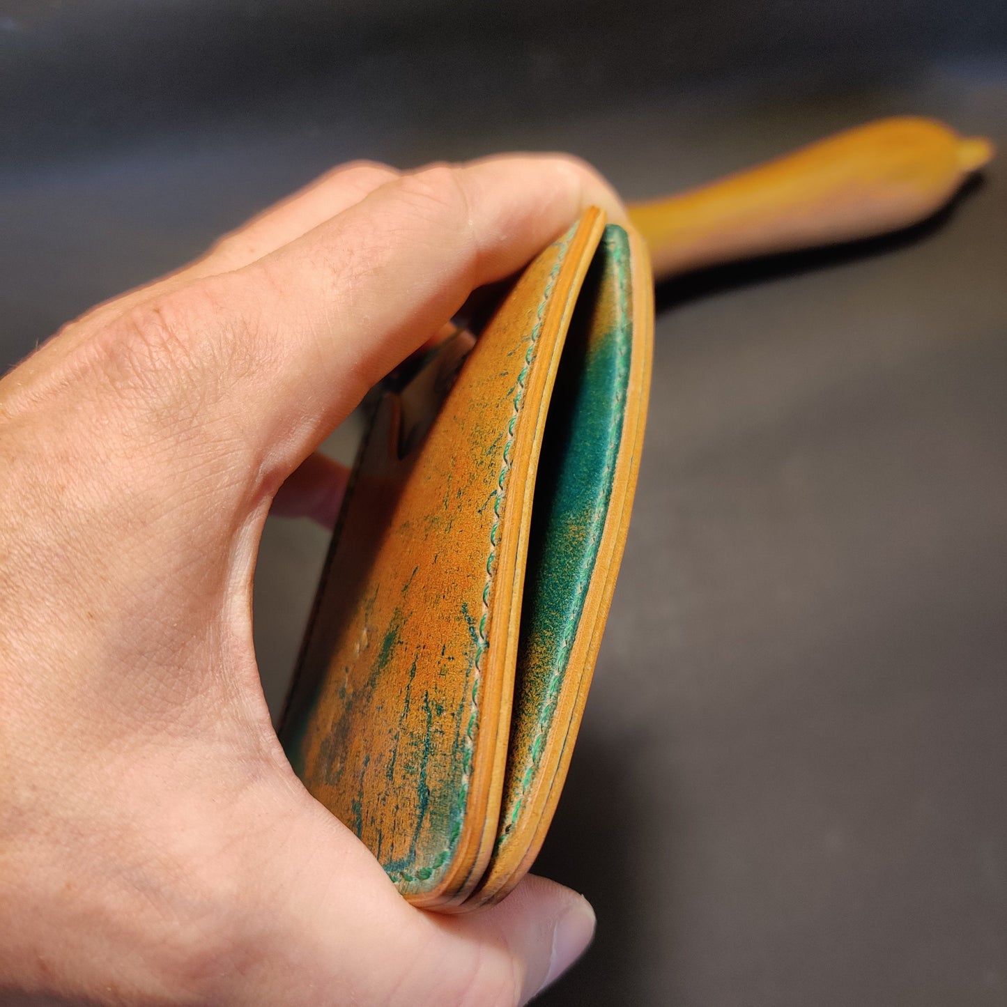 Rocado Shell Cordovan Wallet, Leather Card Wallet, Japanese Style Minimalist Slim Luxury Wallet