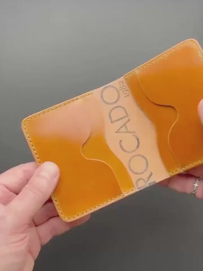 Rocado Shell Cordovan leather bifold wallet