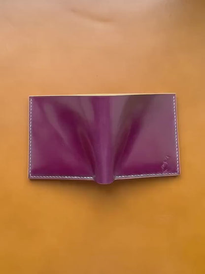 Rocado Shell Cordovan Wallet, Leather Bifold Wallet, Luxury Wallet