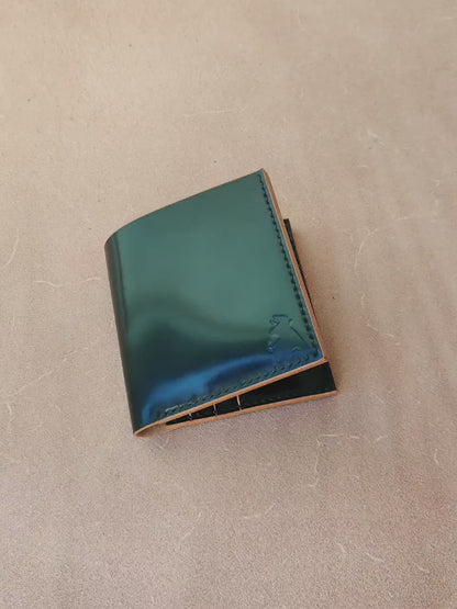 Rocado Shell Cordovan Wallet, Leather Bifold Wallet, Luxury Wallet