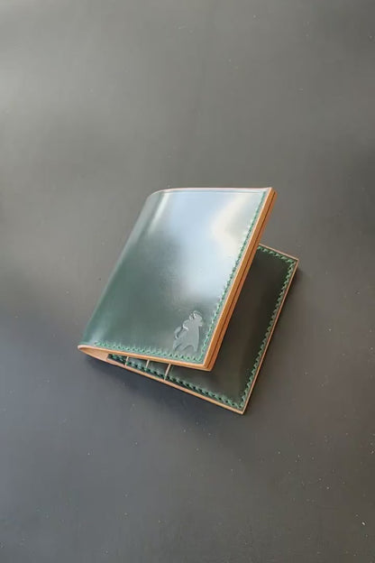 Rocado Shell Cordovan Wallet, Leather Bifold Wallet, Luxury Wallet