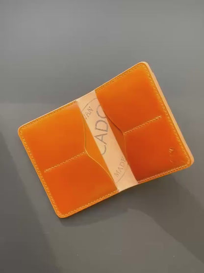 Rocado Shell Cordovan leather bifold wallet