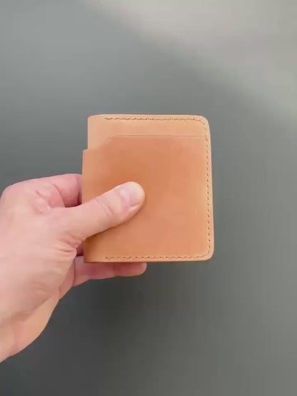 Rocado Shell Cordovan Bifold Wallet – Unglazed Leather, Patina-Ready, Handmade EDC